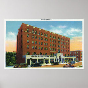 Exterior View of the Hotel Saranac Poster