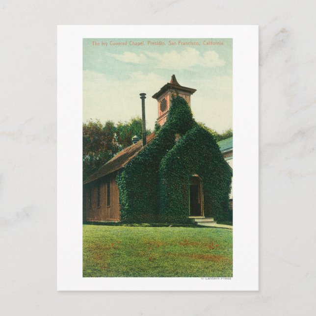 Exterior View of the Ivy Covered Chapel, Postcard (Front)