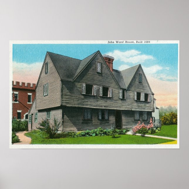 Exterior View of the John Ward House Poster (Front)