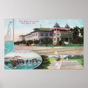Exterior View of the Long Beach Sanitorium Poster