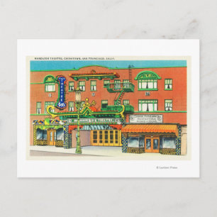 Exterior View of the Mandarin Theatre, Postcard