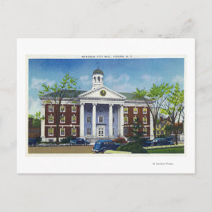 Exterior View of the Memorial City Hall Postcard