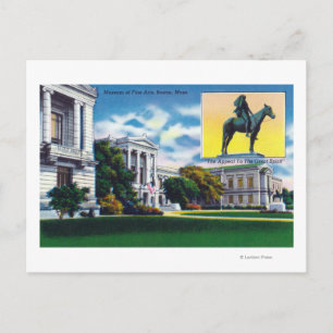 Exterior View of the Museum of Fine Arts Postcard