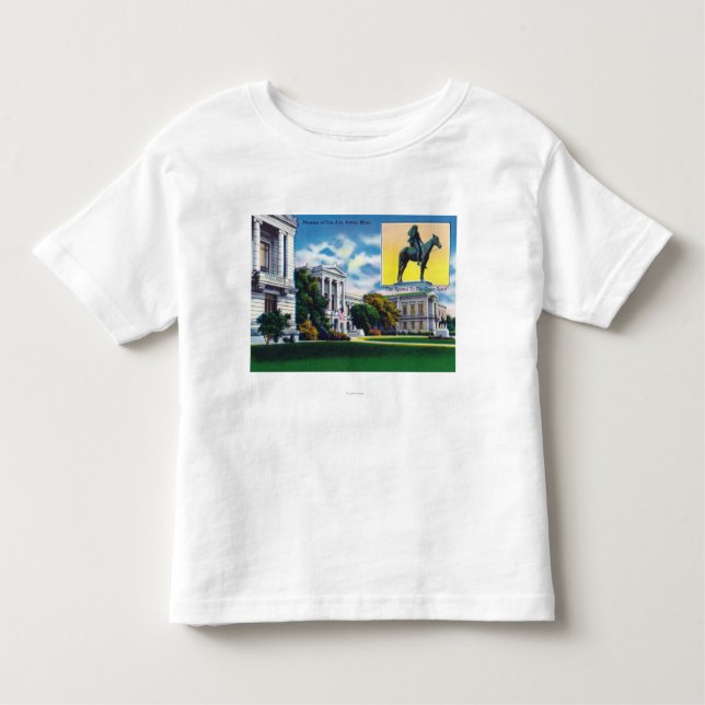 Exterior View of the Museum of Fine Arts Toddler T-Shirt (Front)