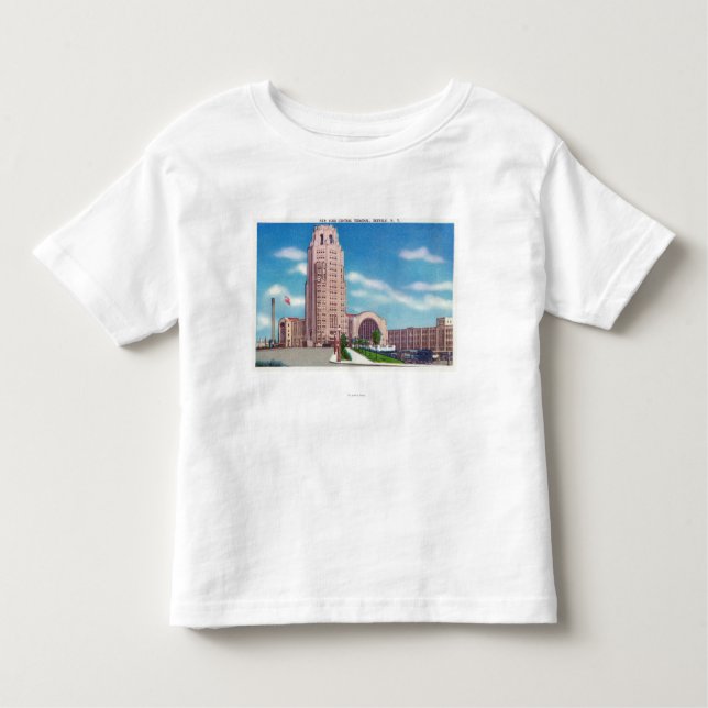 Exterior View of the NY Central Terminal Bldg Toddler T-Shirt (Front)
