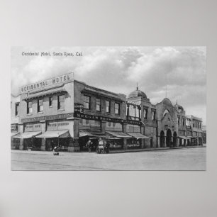 Exterior View of the Occidental Hotel Poster