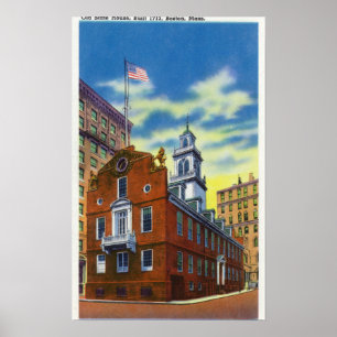 Exterior View of the Old State House Poster
