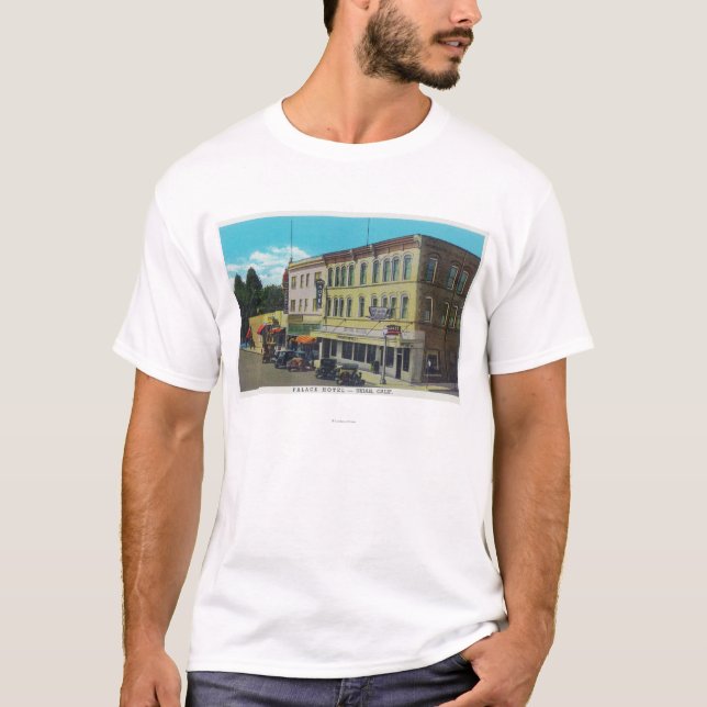 Exterior View of the Palace HotelUkiah, CA T-Shirt (Front)