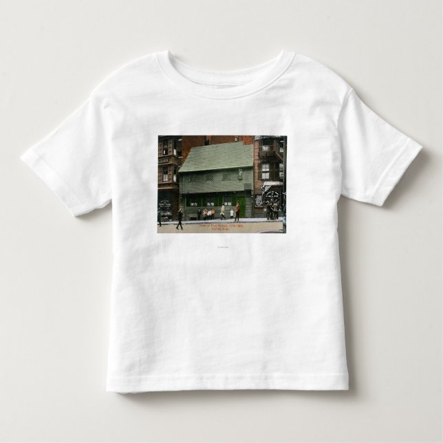 Exterior View of the Paul Revere House # 4 Toddler T-Shirt (Front)
