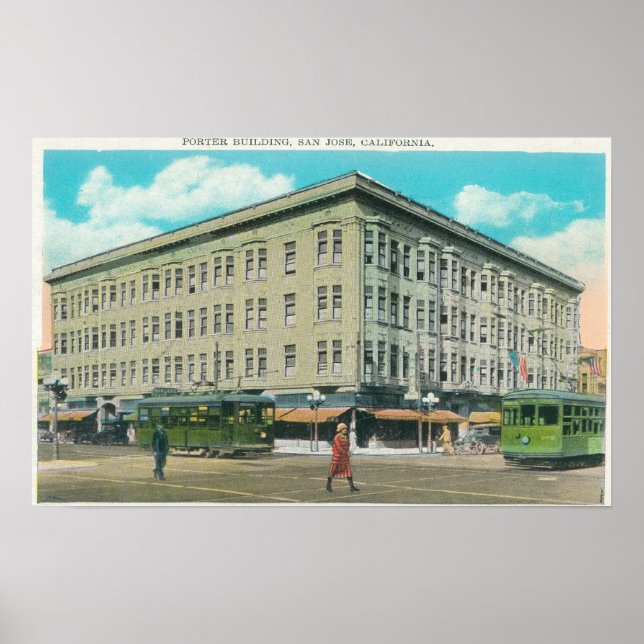 Exterior View of the Porter Building Poster (Front)
