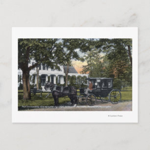 Exterior View of the Post Quarters Postcard