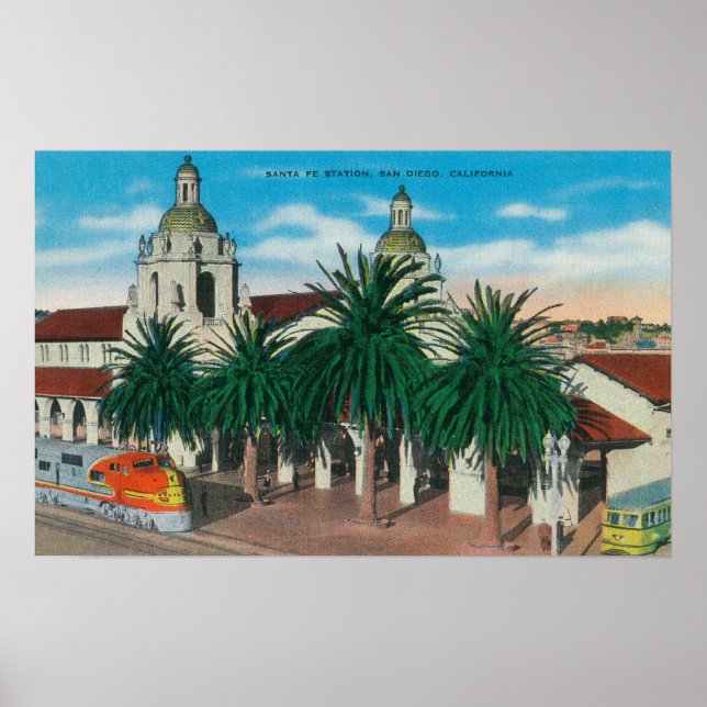 Exterior View of the Santa Fe Station Poster (Front)