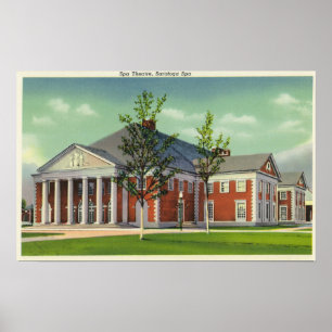 Exterior View of the Saratoga Spa Theatre Poster