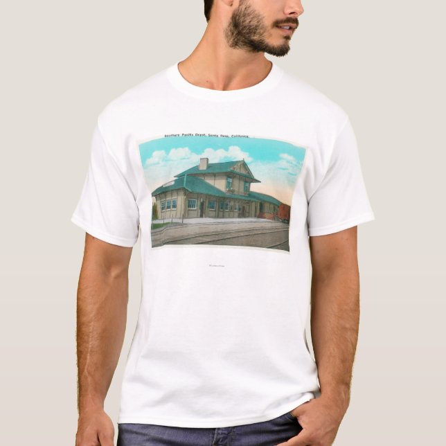 Exterior View of the Southern Pacific Depot 3 T-Shirt (Front)