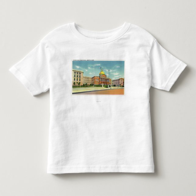 Exterior View of the State House on Beacon Toddler T-Shirt (Front)