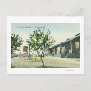 Exterior View of the Sunnyvale Cannery Postcard