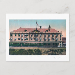 Exterior View of the Terminal and Depot Postcard