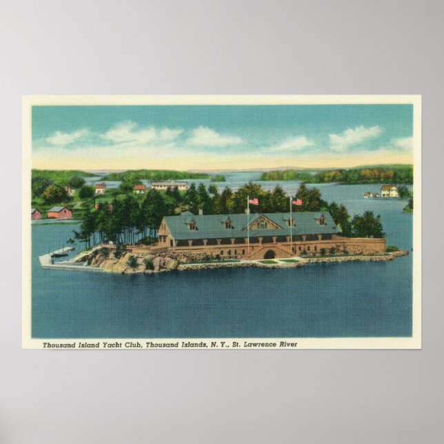 Exterior View of the Thousand Island Yacht Poster (Front)