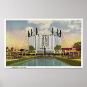 Exterior View of the Travel Building Poster