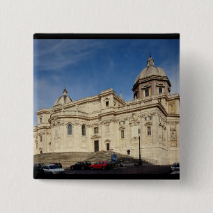 Exterior view of the tribune 15 cm square badge