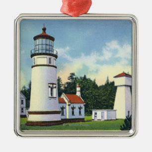 Exterior View of the Umpqua LighthouseCoast Metal Tree Decoration