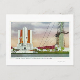 Exterior View of the US Govt Bldg Postcard