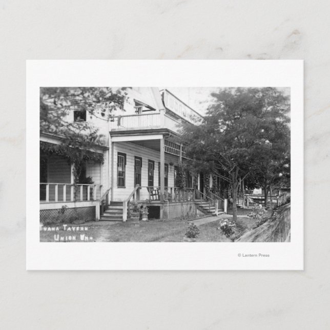 Exterior View of Twana Tavern Postcard (Front)