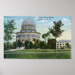 Exterior View of Union College Library Poster
