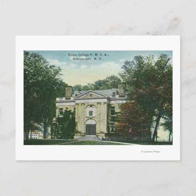 Exterior View of Union College YMCA Postcard (Front)