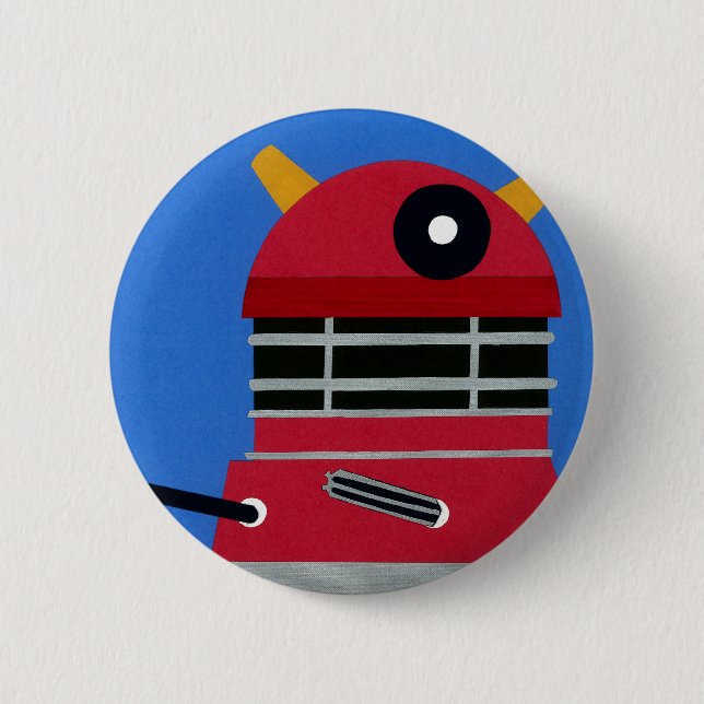 EXTERMINATE 6 CM ROUND BADGE (Front)