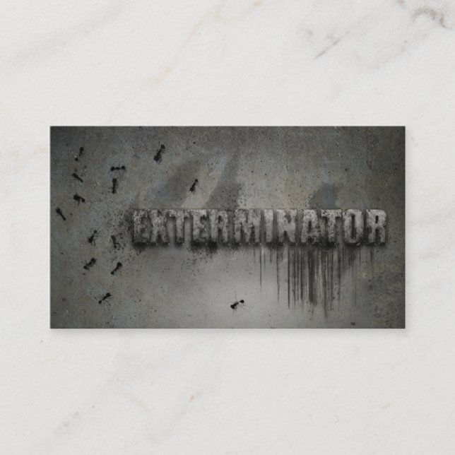Exterminator Business card (Front)
