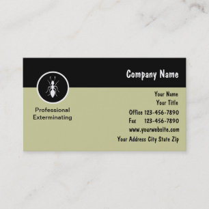 Exterminator Business Cards
