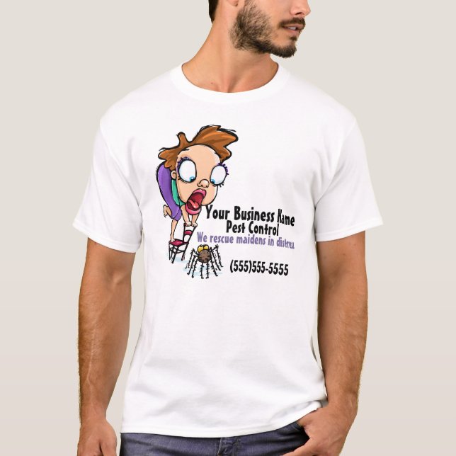 Exterminator. Pest Control. Bug Control. Business T-Shirt (Front)