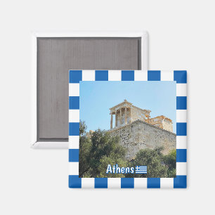 External view of Acropolis in Athens, Greece Magnet