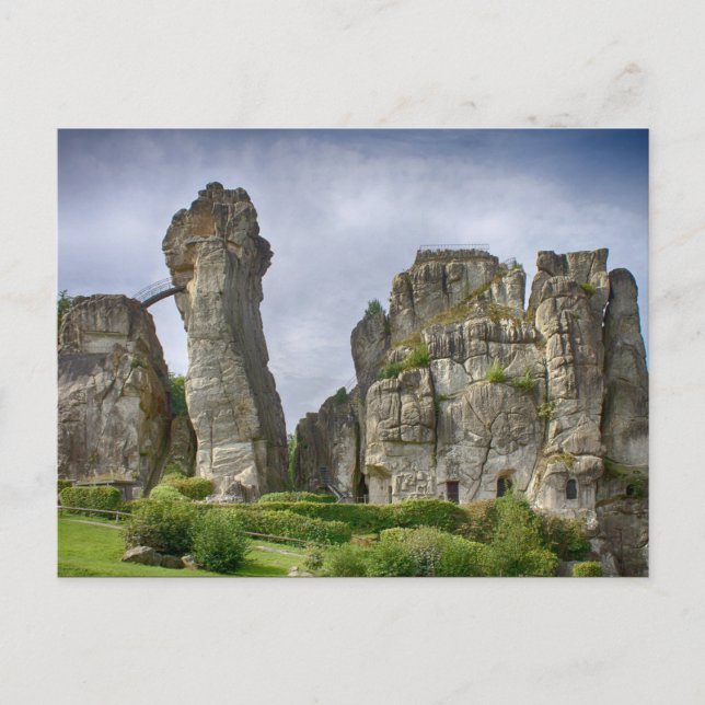 Externsteine Teutoburg Forest Germany Postcard (Front)
