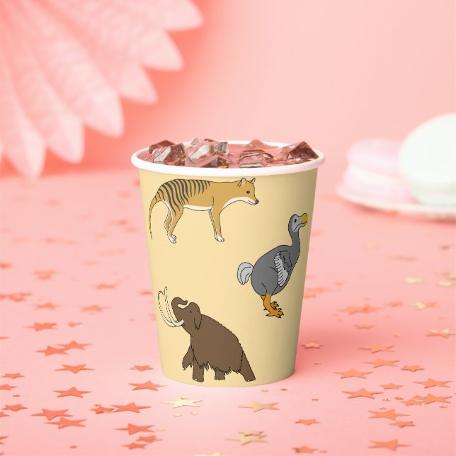 Extinct Animals  Paper Cups (Insitu)