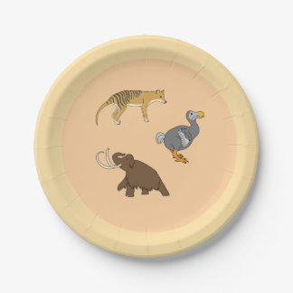 Extinct Animals  Paper Plate