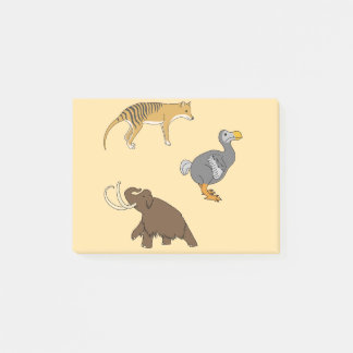 Extinct Animals  Post-it Notes
