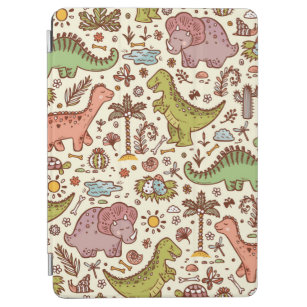 Extinct animals. Prehistoric Reptiles. Cute Cartoo iPad Air Cover