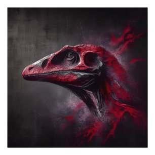 Extinct Dinosaur Head Photo Print