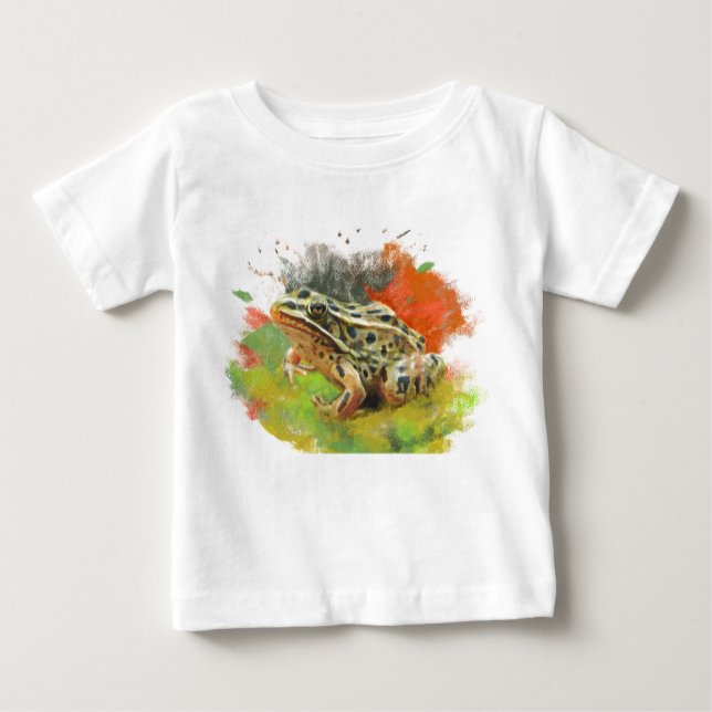 Extinct is Forever - Save the Leopard Frog Baby T-Shirt (Front)