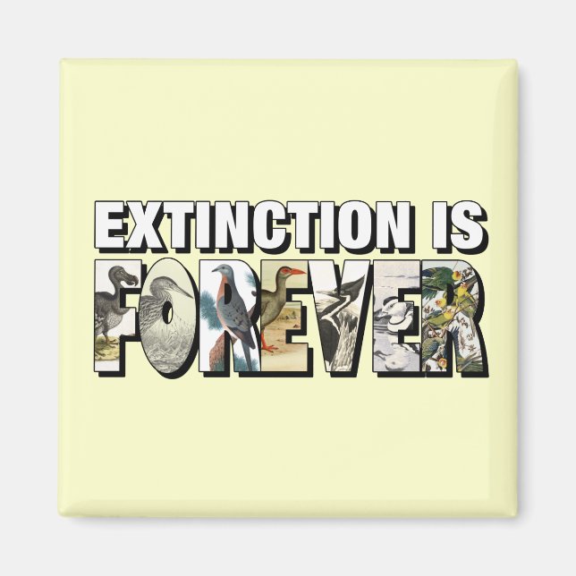 Extinction Is Forever Magnet (Front)