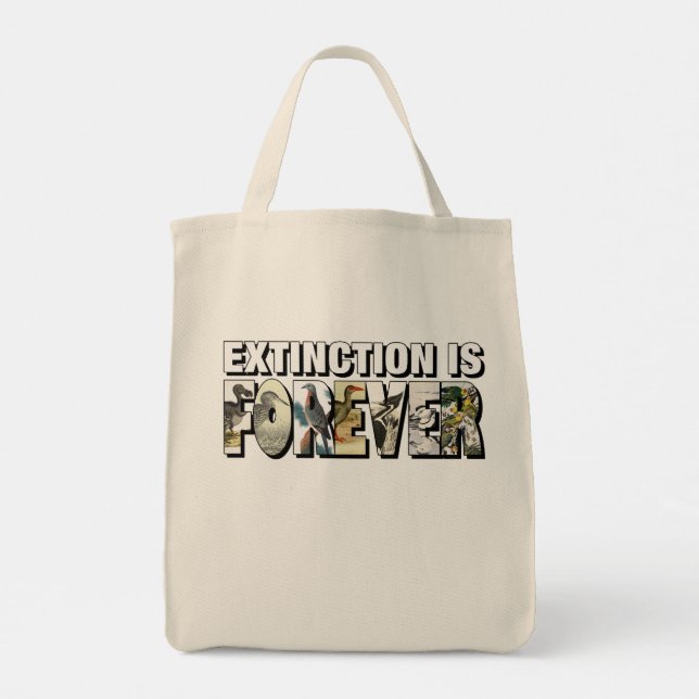 Extinction Is Forever Tote Bag (Back)