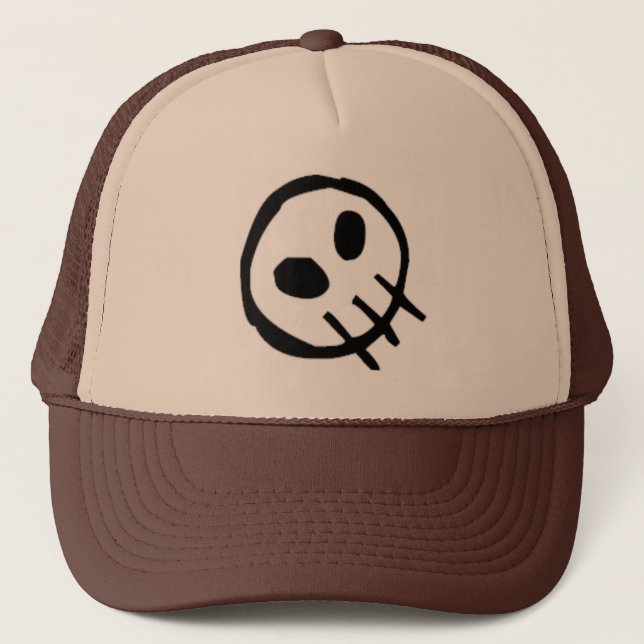 Extinction Logo Skull-Top Trucker Hat (Front)