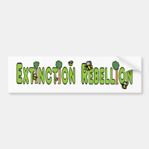Extinction Rebellion Trees and Bees Bumper Sticker