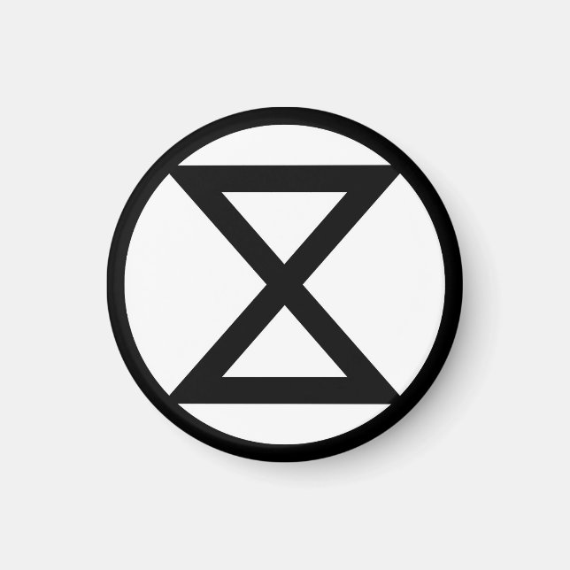 Extinction symbol magnet (Front)