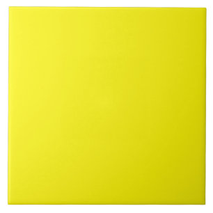 Extra Bright Yellow Ceramic Tile