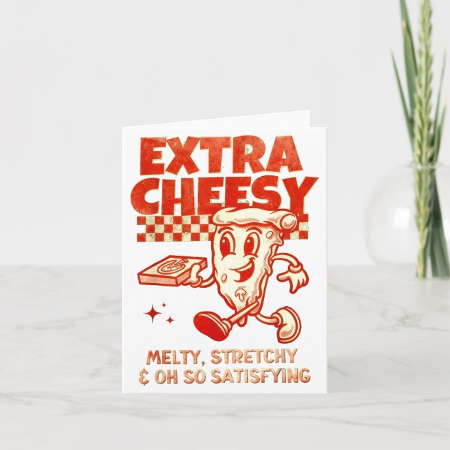 Extra Cheesy Unhinged Funny Retro Funny Adult Pran Card (Front)