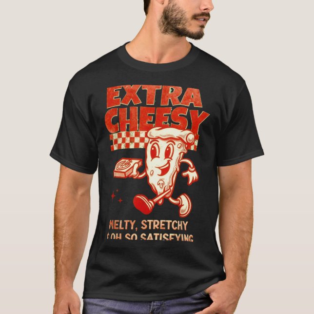Extra Cheesy Unhinged Funny Retro Funny Adult Pran T-Shirt (Front)