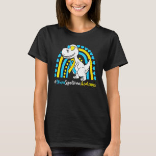 Extra Chromosome T Rex Dinosaur Kid Boy Down Synd T-Shirt